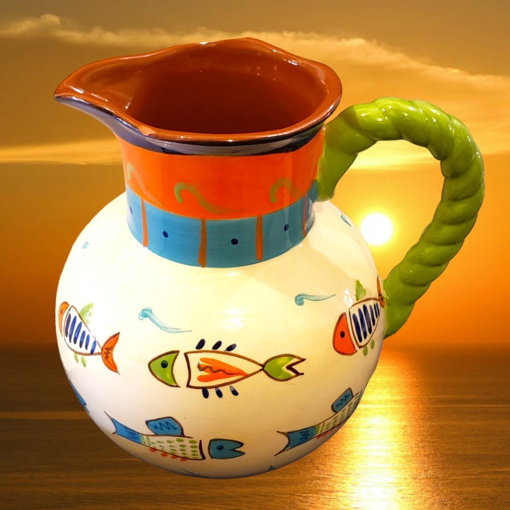 Fiesta Fish Collection by GLOBAL AMICI pitcher